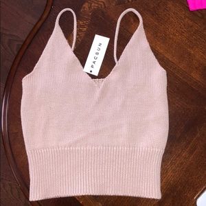 Pacsun knit crop in pink